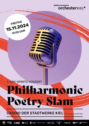 Plakatmotiv Philharmonic Poetry Slam