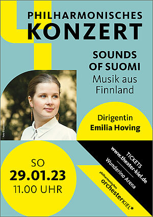 Das Plakat für das vierte Philharmonische Konzert
