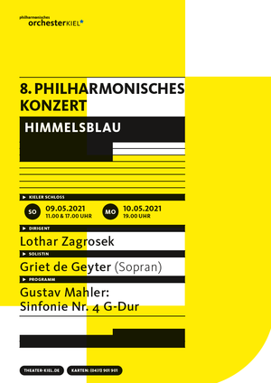 Plakat mit dem Programm des 8. Philharmonischen Konzertes