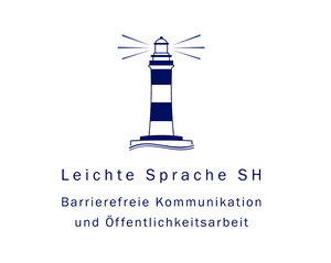 Logo von Leichte Sprache SH mit Leuchtturm