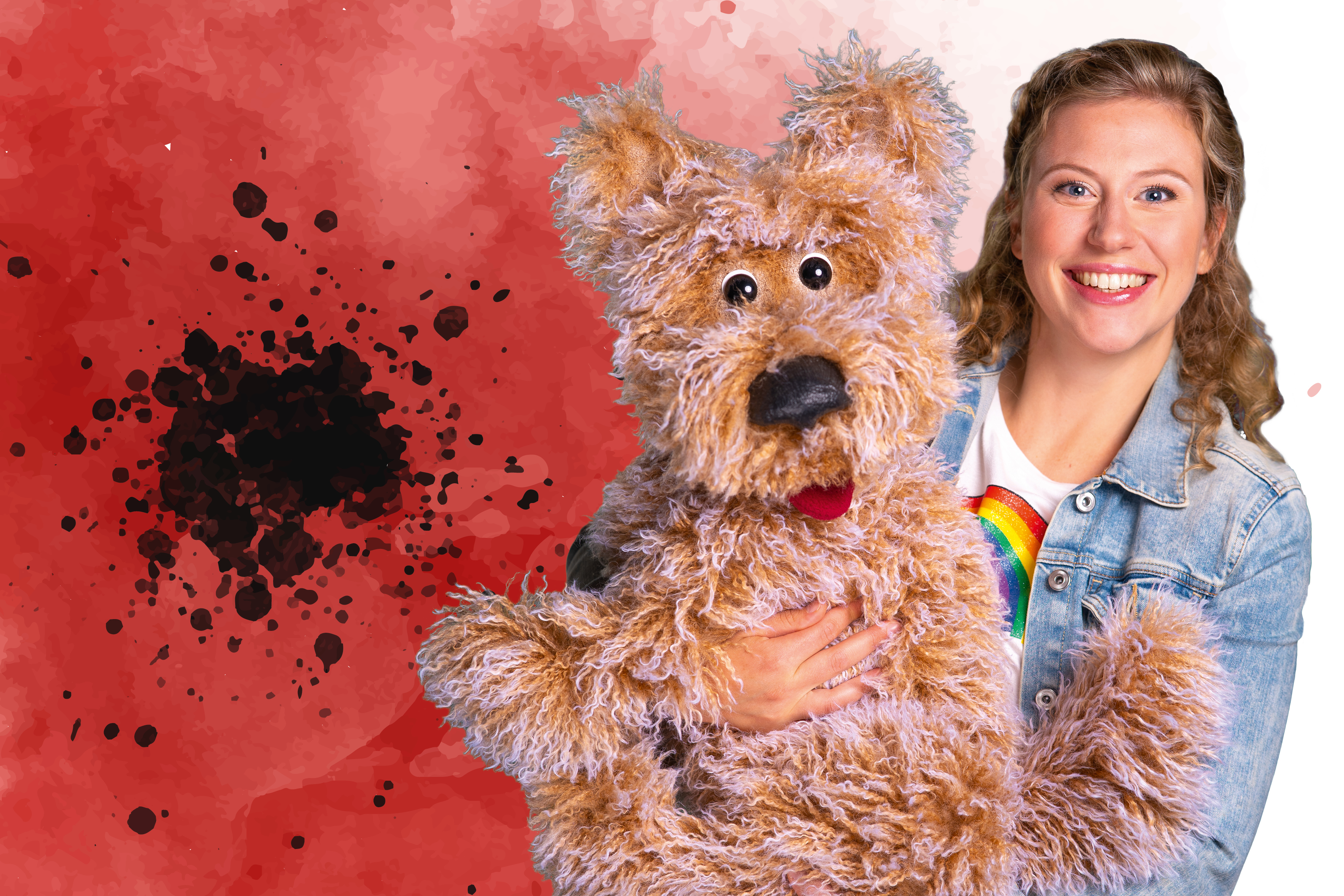 Sophie Bauer als Dorothy mit dem Hund Toto im Arm